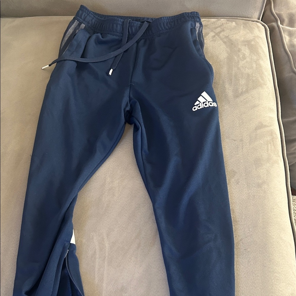 Adidas mens Blue Sweatpants with Logo
